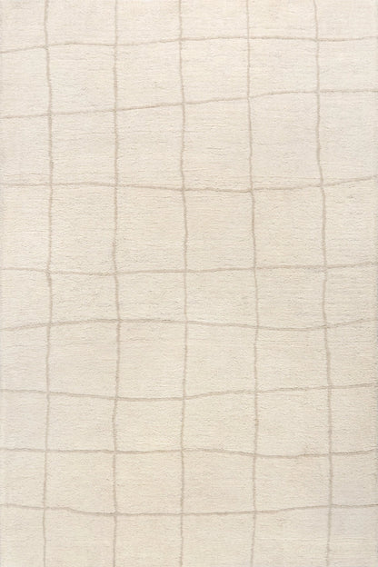 Cove Checked Wool Area Rug