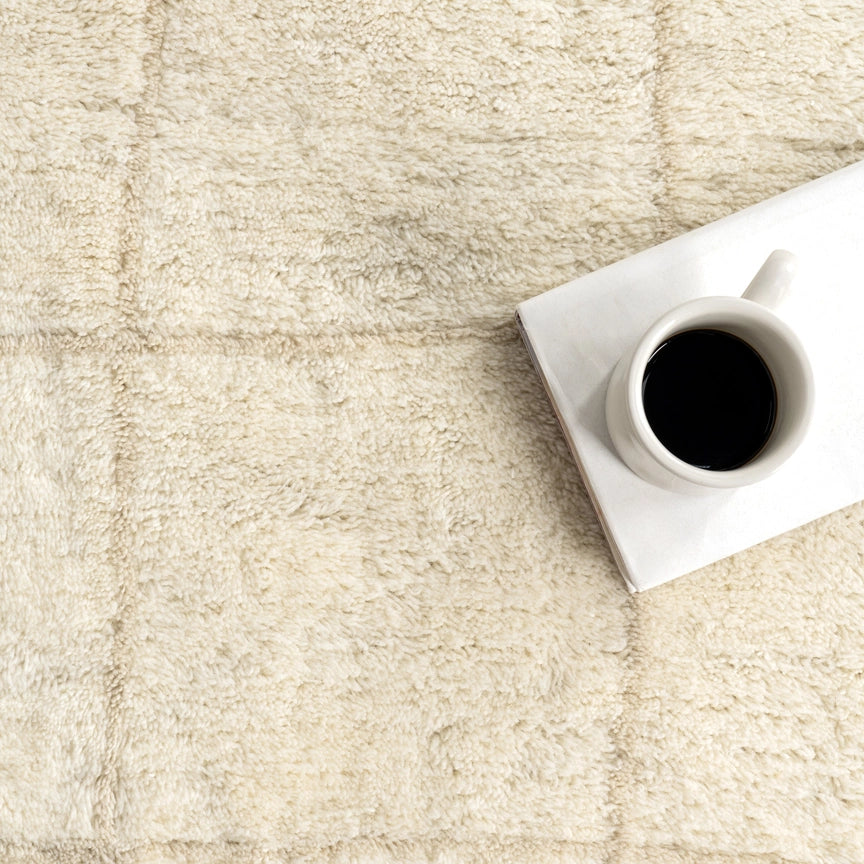 Cove Checked Wool Area Rug