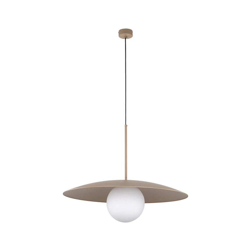 Slate Mid-Century Modern Wide Dome Pendant Light For Kitchen Island & Dining Table