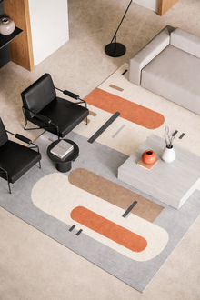 Cori Wool Abstract Contemporary Area Rug