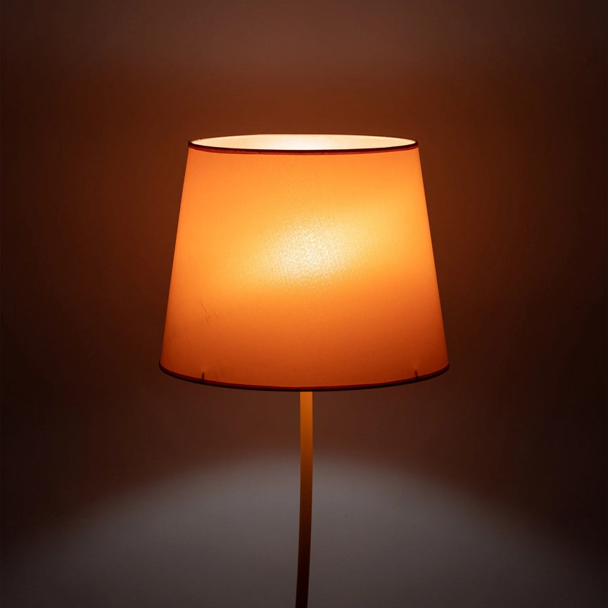 Nicola Orange Mid-Century Modern Floor Lamp