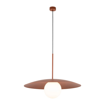 Slate Mid-Century Modern Wide Dome Pendant Light For Kitchen Island & Dining Table